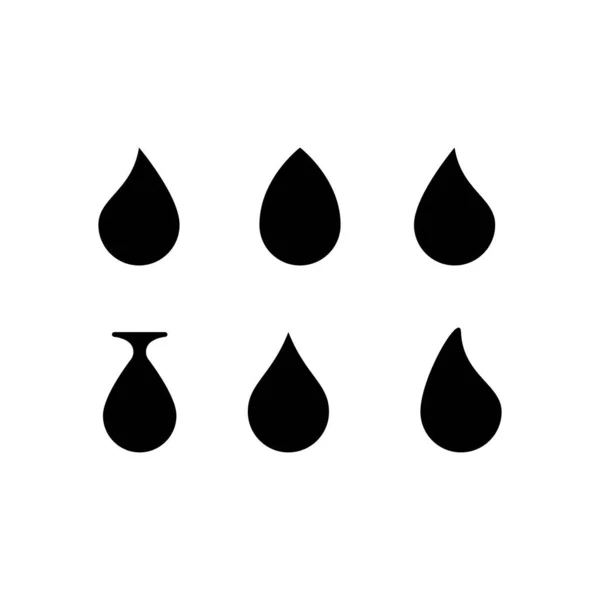 Logo Symbole Goutte Eau Modèle — Image vectorielle