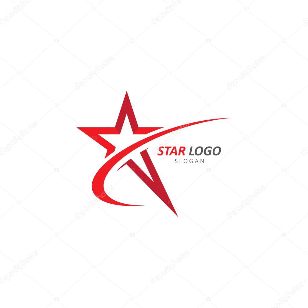 Star Logo Template vector icon illustration