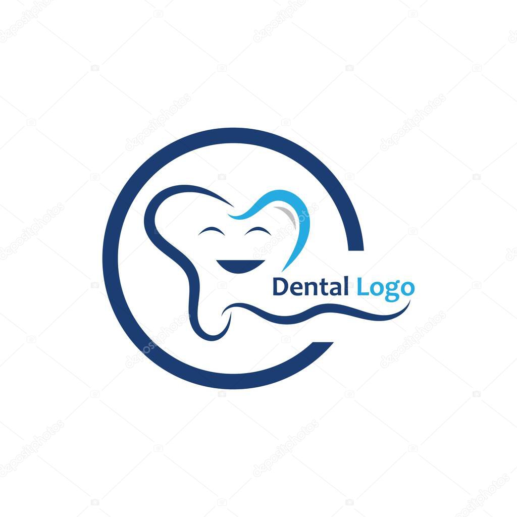 Dental care logo and symbol vector