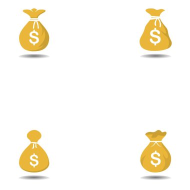 Para Torbası Logo Şablonu, Para Vektörü Resimleri Çuvalı