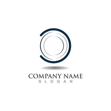  Girdap çember logosu ve semboller şablon uygulamaları