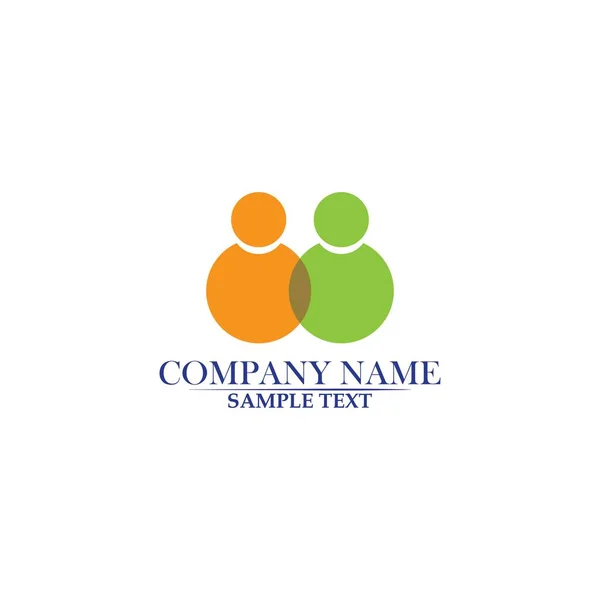 Infinity People Adopcja Opieka Społeczna Logo Template Vector — Wektor stockowy