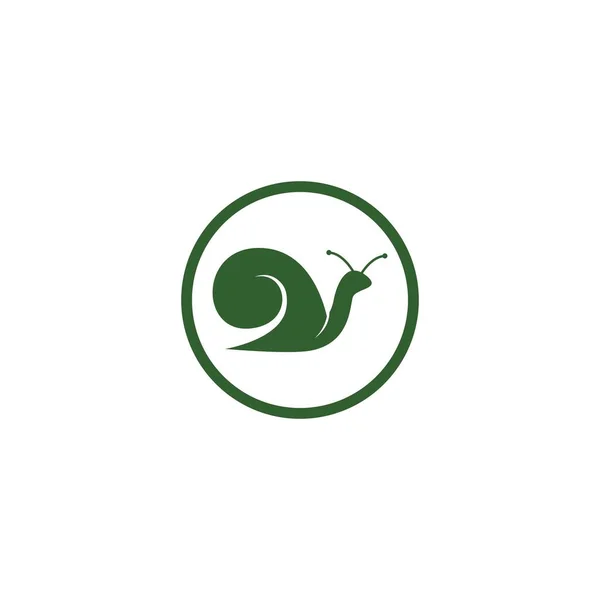 Desain Gambar Ikon Vektor Templat Logo Siput - Stok Vektor