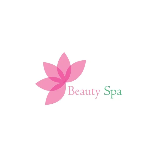 Beauty Spa Logo Vector Illustration Design Template — Stock vektor