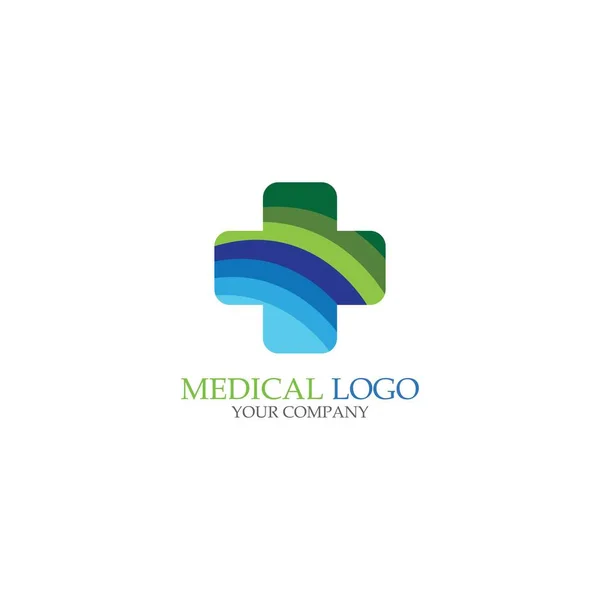 Modèle Logo Médical Santé Icône Illustration Vectorielle — Image vectorielle