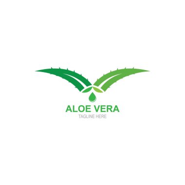 Aloevera logo vector template illustration