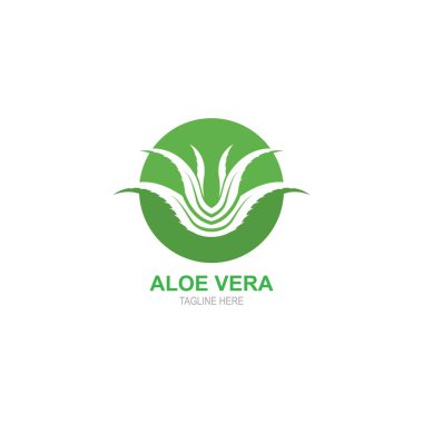Aloevera logo vector template illustration