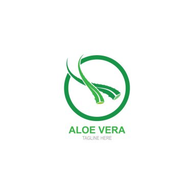 Aloevera logo vector template illustration