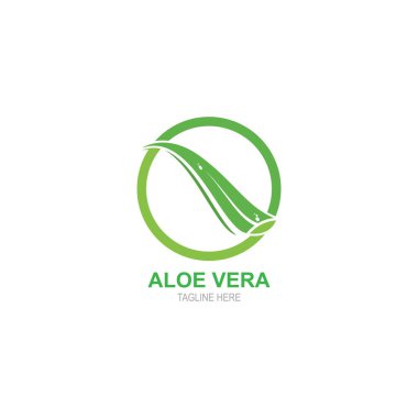 Aloevera logo vector template illustration
