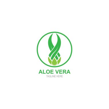 Aloevera logo vector template illustration