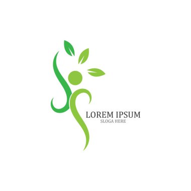 Sağlıklı Yaşam Logosu şablon vektör simgesi