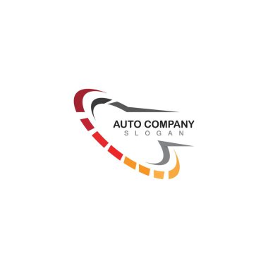 Speed auto car logo template icon