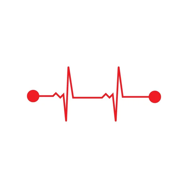 艺术设计健康医学心跳脉冲矢量模板 — 图库矢量图片