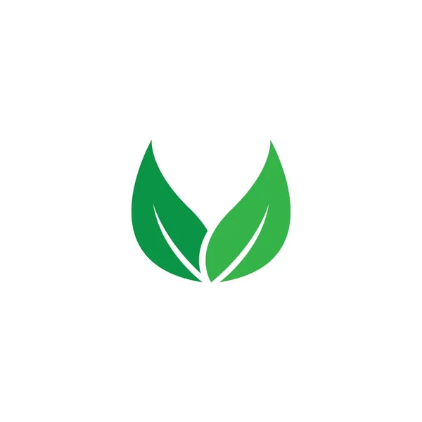 Green Garden Green Leaf Logo Template Vector Symbol Nature — Image vectorielle