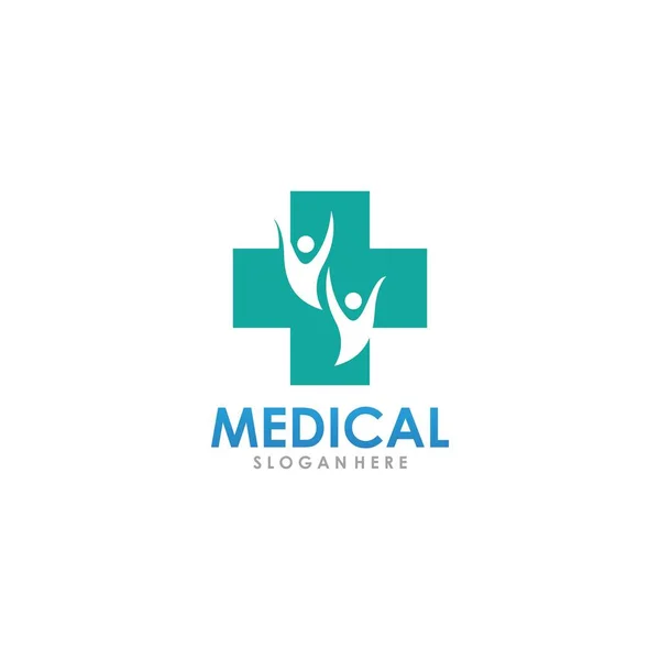 Médico Cruz Criativo Logotipo Modelo Vetor Ilustração Ícone —  Vetores de Stock