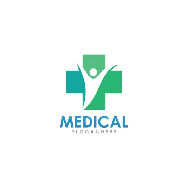 Médico Cruz Criativo Logotipo Modelo Vetor Ilustração Ícone —  Vetores de Stock