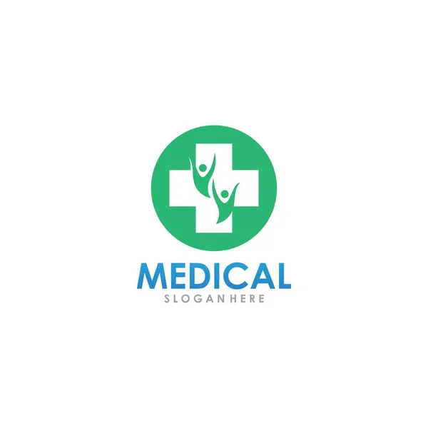 Médico Cruz Criativo Logotipo Modelo Vetor Ilustração Ícone —  Vetores de Stock