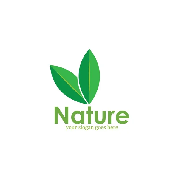 Natur Logo Vorlage Design Vector Icon Illustration — Stockvektor