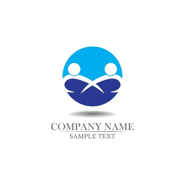 Community People Care Logo Symbols Template — Stock Vector