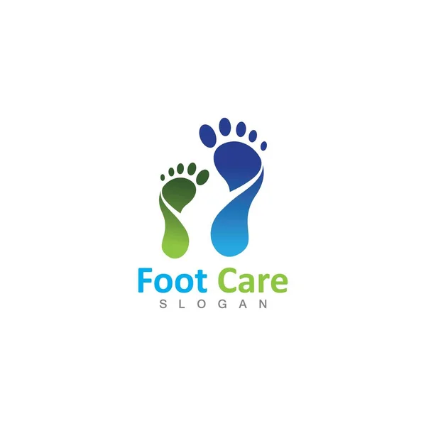 Plantilla Logotipo Foot Health Vector Diseño Emblema Diseño Conceptual Símbolo — Vector de stock