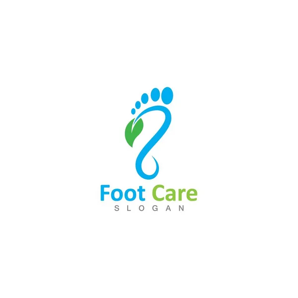 Plantilla Logotipo Foot Health Vector Diseño Emblema Diseño Conceptual Símbolo — Vector de stock