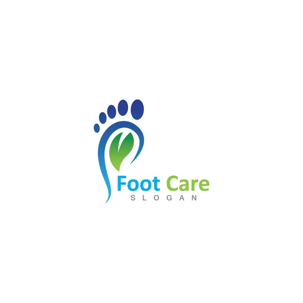 Plantilla Logotipo Foot Health Vector Diseño Emblema Diseño Conceptual Símbolo — Vector de stock