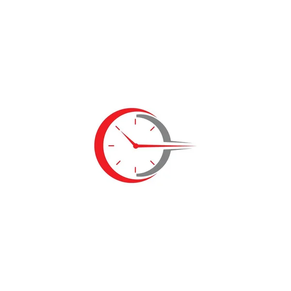 Modello Vettoriale Icona Logo Fast Time — Vettoriale Stock