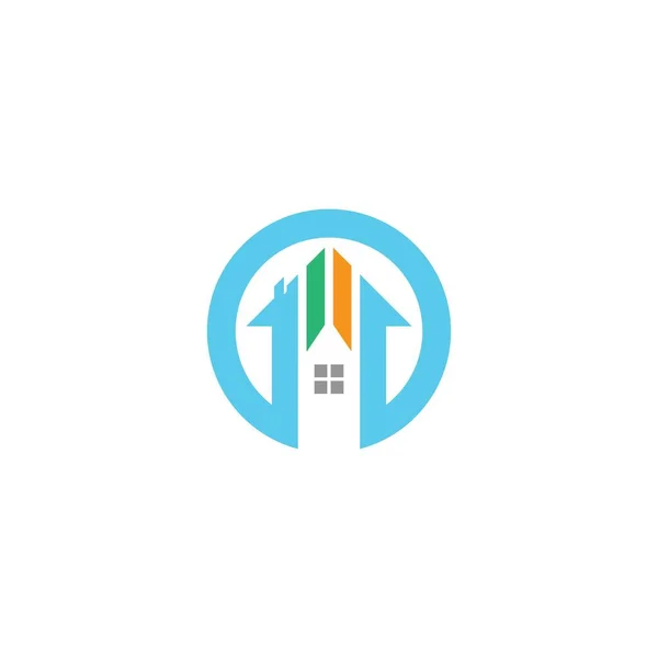 Rumah Pelayanan Melukis Dekorasi Dan Perbaikan Desain Logo Vektor - Stok Vektor