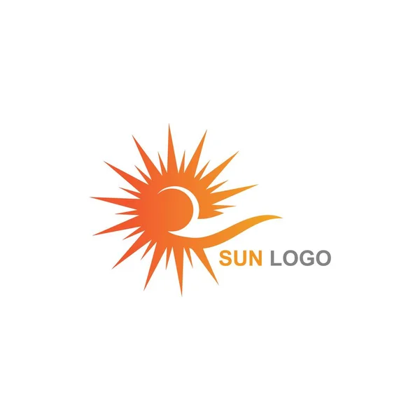Шаблон Иконки Логотипа Sun Summer — стоковый вектор
