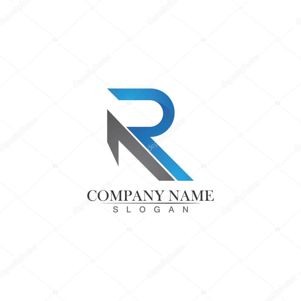 R Letter Logo Business Template Vector icon