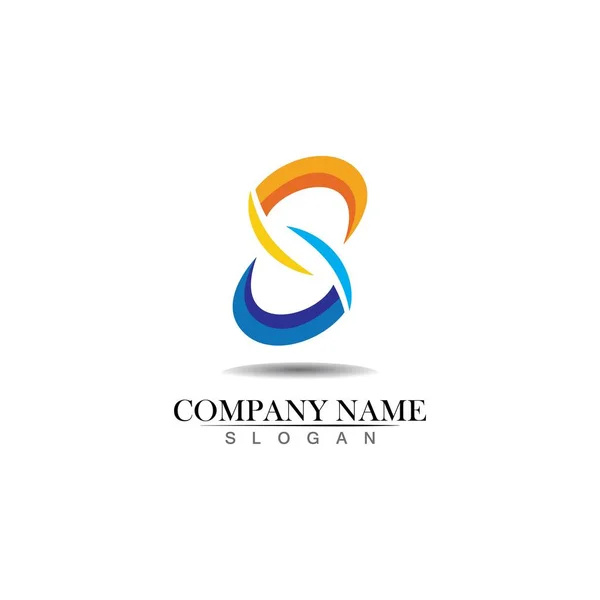 Carta Corporativa Negócios Logo Design Vector — Vetor de Stock