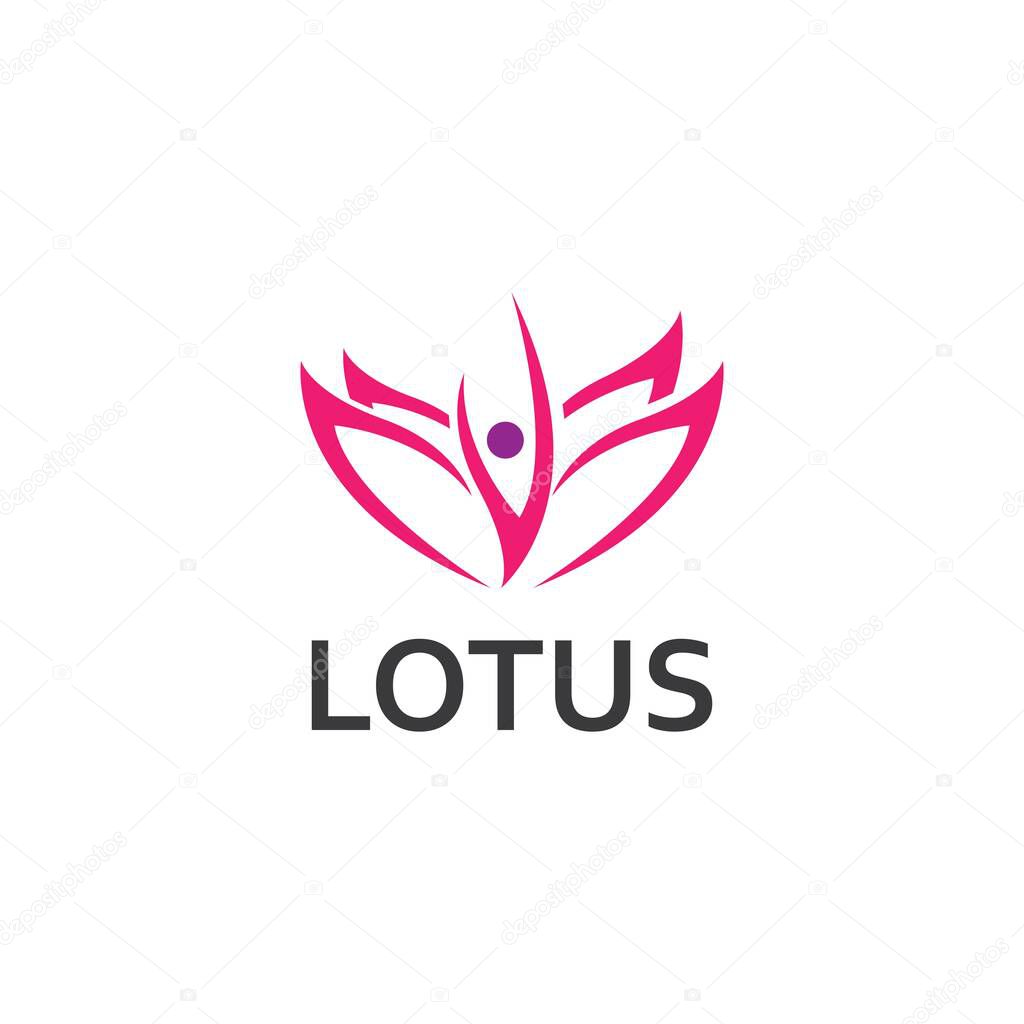 LOTUS Flower Creative Logo Or Symbol Template Icon Design