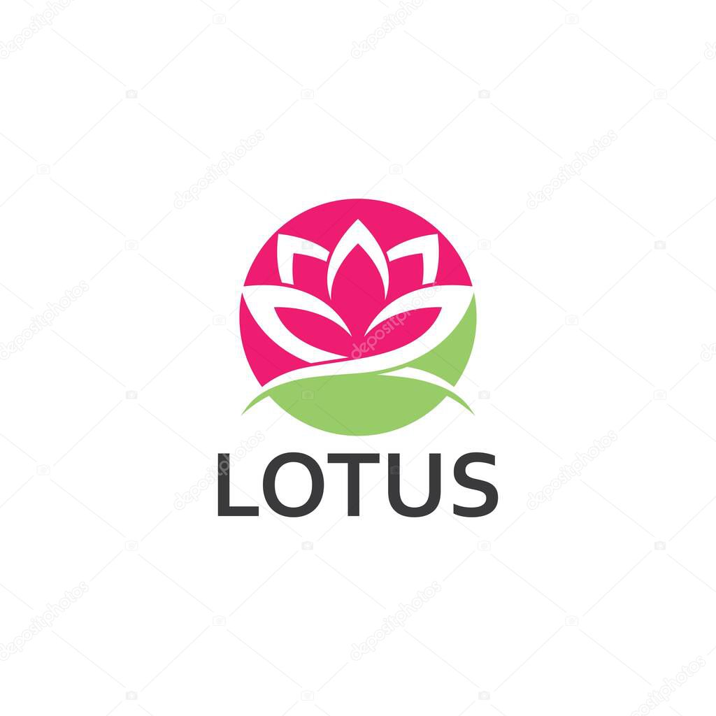 LOTUS Flower Creative Logo Or Symbol Template Icon Design