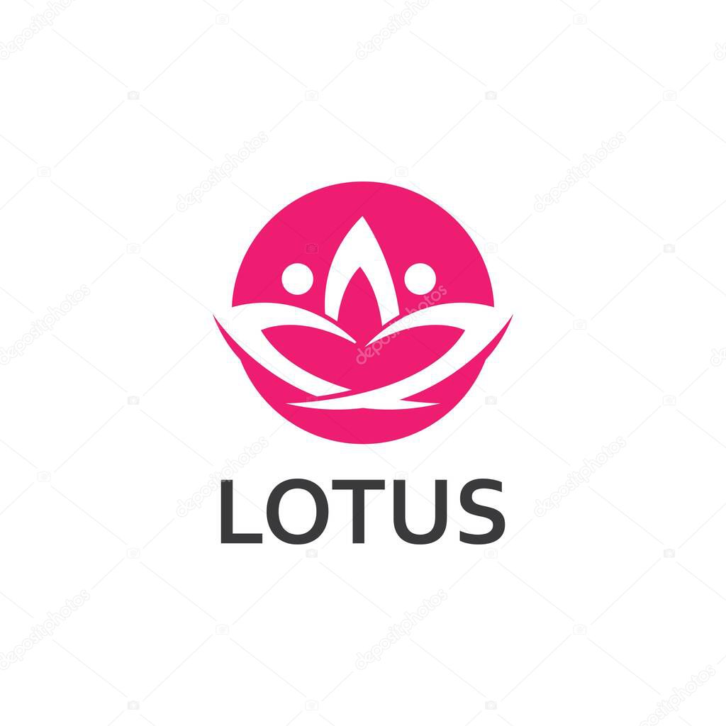 LOTUS Flower Creative Logo Or Symbol Template Icon Design