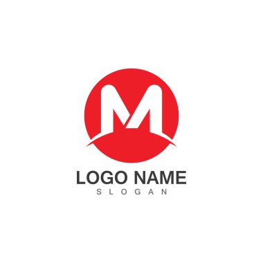 M harfi vektör simgeleri böyle logolar