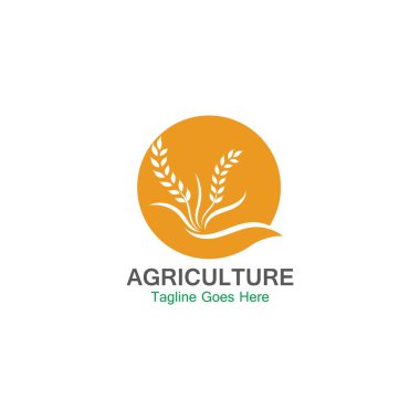 Tarım Buğdayı Logo Şablonu tasarımı