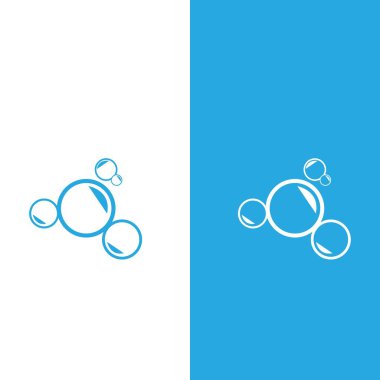 Kabarcık logosu şablon vektör resimleme tasarımı