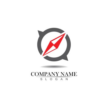 Vektör - Pusula işaretleri ve simgeler logosu