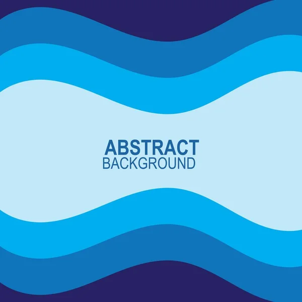 Blue Wave Vector Abstract Background Flat Design Stock Illustration — Stock Vector