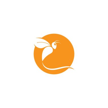 Arı Logo Şablonu vektör çizimi tasarımı