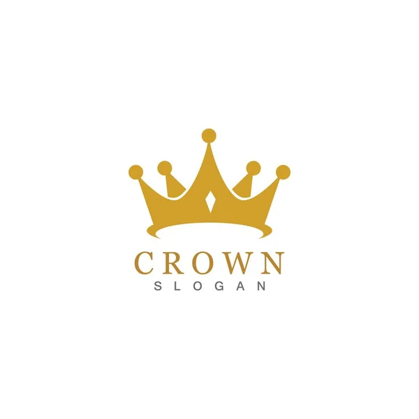 Crown Logo Şablonu vektör çizimi