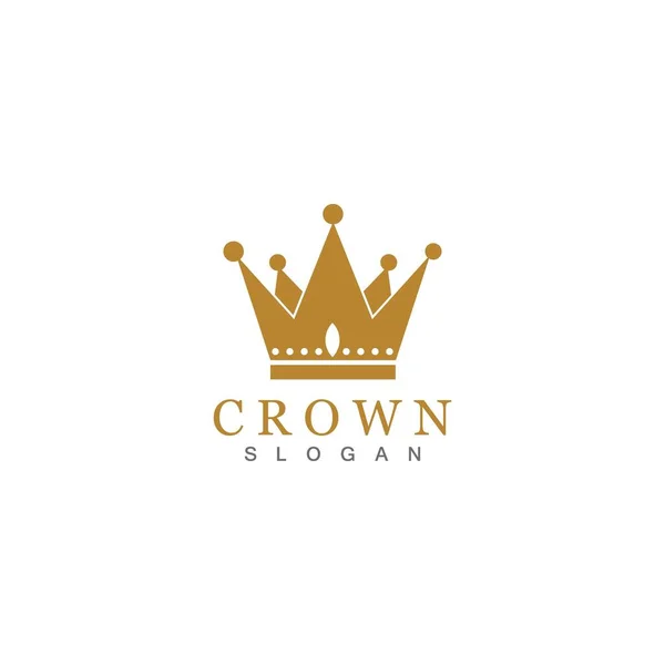 Crown Logo Template Vector Illustratie — Stockvector