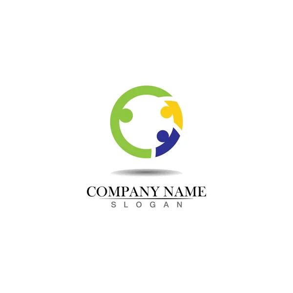 People Logo Design Vector — Image vectorielle