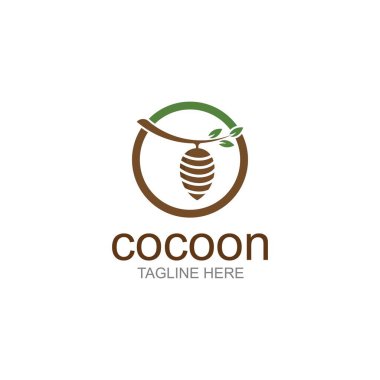 Koza logo şablonu vektör simgesi ve simgesi