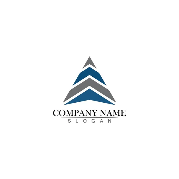 Triangle Logo Design Vector — Stock Vector