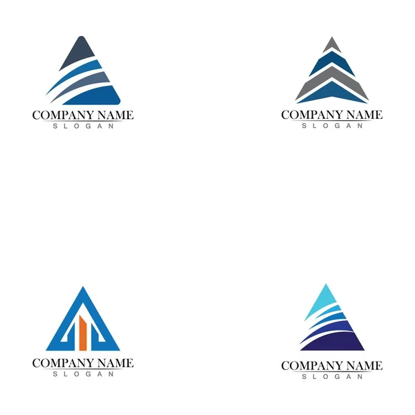 Triangle Logo Design Vector — Stock Vector