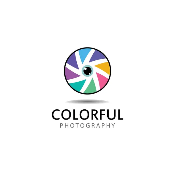 Fotografie Camera Lens Logo Design Vector — Stockvector