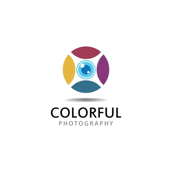 Fotografie Camera Lens Logo Design Vector — Stockvector