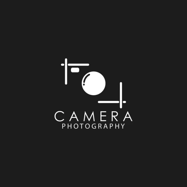 Leg Camera Fotografie Pictogram Logo Ontwerp Vector Sjabloon — Stockvector