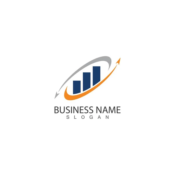 Business Marketing Finanza Idea Logo Concept Template Design — Vettoriale Stock